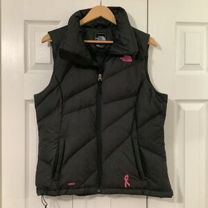 The North Face Black and Pink Women's Vest